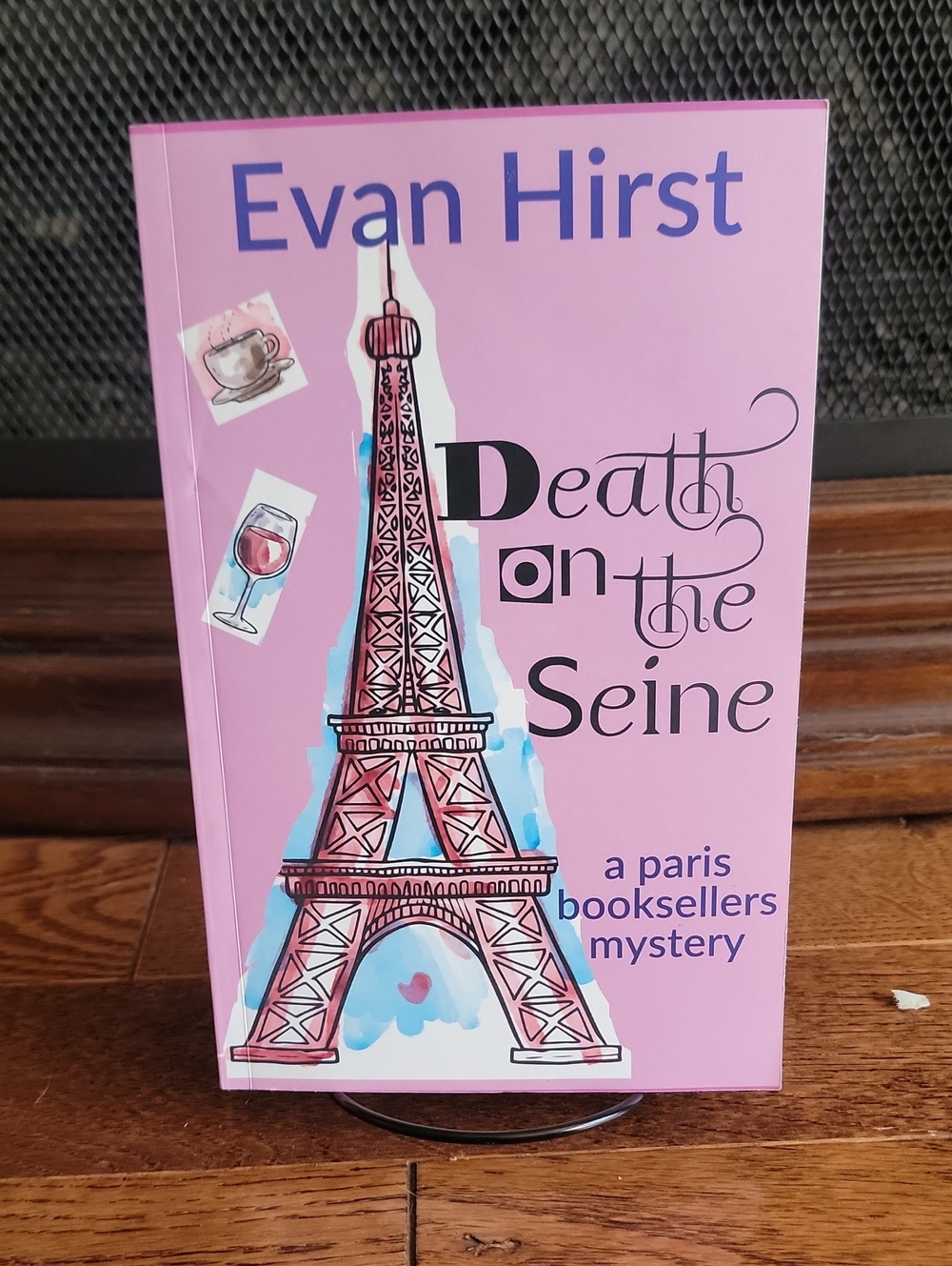 Pink ‘Death on the Seine’ Decorative Art Book Cover